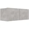 Image de Vidaxl - Meuble Tv Gris Béton 80x30x30 Cm Bois D'Ingénierie