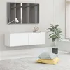 Image de Vidaxl - Meuble Tv Blanc 100x30x30 Cm Bois D'Ingénierie