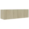 Image de vidaXL Armoire TV Chêne Sonoma 100x30x30 cm Bois composite