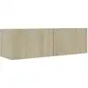 Image de Vidaxl - Meuble Tv Chêne Sonoma 100x30x30 Cm Bois D'Ingénierie
