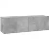 Image de Vidaxl - Meuble Tv Gris Béton 100x30x30 Cm Bois D'Ingénierie