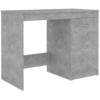 Image de vidaXL Bureau gris béton 100x50x76 cm Bois composite