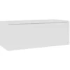 Image de Meuble Tv Blanc 80x34x30 Cm Bois D'Ingénierie Vidaxl