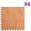 Image de Tapis De Sol 6 Pcs Grain De Bois 2,16  Mousse Eva Vidaxl