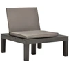 Image de vidaXL Chaises de jardin avec coussins 4 pcs. Plastique anthracite
