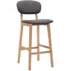 Image de vidaXL Tabouret de bar 2 pcs. Tissu gris foncé