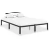 Image de Cadre De Lit Sans Matelas Noir Métal 140x200 Cm Vidaxl