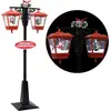 Image de vidaXL Réverbère de Noël avec Père Noël 81 x 40 x 188 cm PVC