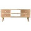 Image de vidaXL Armoire TV 110×30×45 cm bois massif de manguier