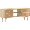 Image de Vidaxl - Armoire À Télévision 110x30x45 Cm En Bois De Mangue Solide