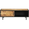 Image de vidaXL Table basse 105x50x35 cm Bois de manguier rugueux