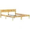 Image de vidaXL Lit en bois massif vieux bois 180x200 cm