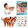 Image de Toi-Toys 3D Puzzle Tiger Junior 31.5 cm mousse orange 121 pièces