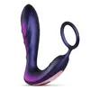 Image de Hueman - Plug anal vibrant avec cockring et télécommande - Violet