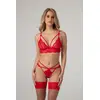 Image de Christine - Ensemble en dentelle Marinka - rouge