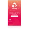 Image de EasyGlide - Préservatifs nervurés et stimulants "Ribs and Dots" - 10 pièces