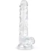 Image de Godemiché en gel avec testicules - 17 cm
