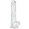 Image de Godemiché en gel avec testicules - 19 cm