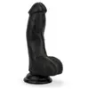 Image de Godemiché avec testicules 12 cm - Noir