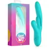 Image de Good Vibes Only - Vibro rabbit va-et-vient "Lisa" - Turquoise