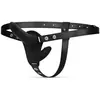 Image de Easytoys Fetish - Godemichet Double-Face avec Harnais - Noir