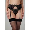 Image de Christine - Porte-jarretelles en dentelle Marzia - Noir