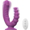 Image de Teazers - Vibromasseur Double avec Ventouse et Télécommande - Violet