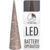 Image de Arbre En Forme De Cone Avec 40 Leds 80cm Doré