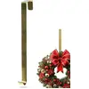 Image de Cintre couronne dorée métallique pour décoration festive