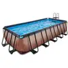 Image de Exit Toys - Piscine Exit Wood 540x250x122cm Avec Pompe Filtrante - Marron