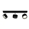 Image de Philips Spot de plafond/mur Bracia, 3×, Spot encastré, LED, 2700 K, 1650 lm, 220-240 V, Noir