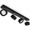 Image de Philips Spot de plafond/mur Bracia, 4 pièces, Spots, LED, 2700 K, 2200 lm, 220-240 V, Noir
