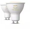 Image de Spot LED GU10 Philips Hue Hue White ambiance 400 lm 2200 6500 K Pack de 2 Blanc - Neuf