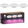 Image de Downlight Slim S 90 mm Blanc et Color Ambiance Blanc, lot de 3