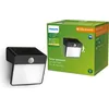 Image de LED YARIXA 2,2W 2700K 250lm IP44 noir Philips lampe murale solaire pour façade