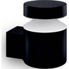 Image de Laven Applique LED Up Acier inoxydable Noir IP44 Chaud 6W 600lm