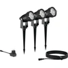 Image de Spot LED d'extérieur Philips Caper IP44 3x 1,5 W 180 lm 2700 K 24 V noir