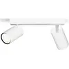 Image de Philips Spot de plafond/mural Idris, 2×, Spot pour rail, GU10, 2 ampoules, LED, 220-240 V, Blanc