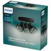 Image de Philips Spots plafonniers/muraux Sleet, 3×, Spot pour rail, E14, 3 ampoules, LED, 220-240 V, Noir
