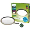 Image de Philips UltraEfficient 8720169301092 Pebblo, plafonnier D320 mm, LED 10 W/1850 lm, 2700 K, noir, beige, SceneSwitch