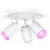 Image de Projecteur Philips HUE Fugato Blanc 3 spots 4,2 watts RGB Plafonnier