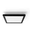 Image de Philips Hue Aurelle Plafonnier Carré Petit (noir) Lumière Blanche Chaude À Froide - White Ambiance