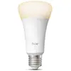 Image de Ampoule LED connectée A21 Philips Hue White 1600 lm 2700K Dimmable E27 Blanc mat - Neuf