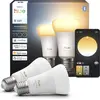Image de Ampoule LED connectée Philips Hue, White ambiance, culot E27, 1 100 lm, lot de 2