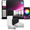 Image de Kit de démarrage Philips Hue 3 ampoules E27 White and Color Ambiance 1100 lm avec pont et télécommande Blanc - Neuf
