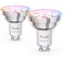 Image de Philips Hue white & Color ambiance Gu10 - Spot Connecté Essential - 345 lm - 4,7 w - Pack De 2