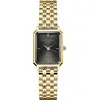 Image de Rosefield Octagon XS Schwarzgold Damenuhr