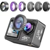 Image de Lipa AT-S81ER caméra d'action 4K IPS Wifi - Caméra sous-marine - Caméra de vlog - Caméra Wifi - Dashcam - Alternative à GoPro - Neuf