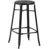 Image de vidaXL Tabouret de bar 6 pcs. noir acier