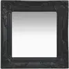 Image de Vidaxl Miroir Mural Style Baroque 40x40 Cm Noir